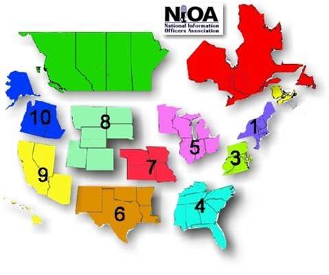 NIOA Region Map